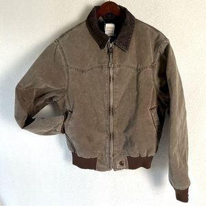 Vintage Carhartt 1999 Santa Fe bomber jacket men’s M R J14 Chestnut brown faded